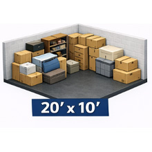 200 Sq Ft Storage Unit